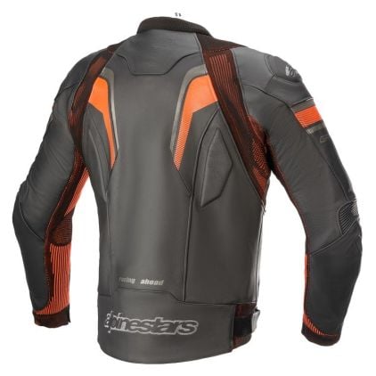 Alpinestars GP Plus R V3 Rideknit Black Red Fluo Leather Jacket
