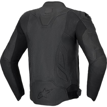 Alpinestars Dusk Airflow Black Black Black Leather Motorcycle