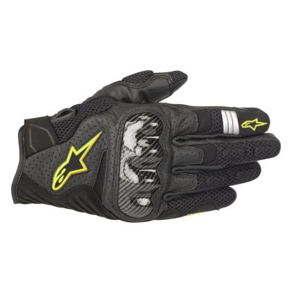 Alpinestars SMX-1 Air V2 Guantes Amarillo Fluorescente - Chromeburner