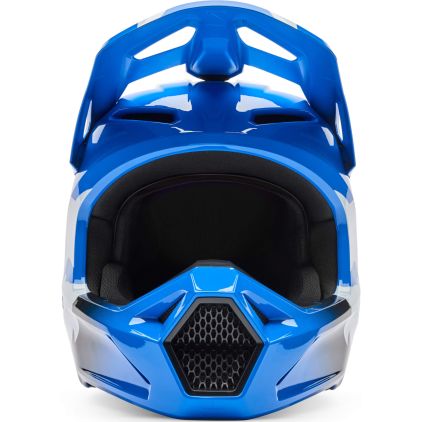 FOX V1 Youth Shield Bleu Casque Motocross Enfant - Chromeburner