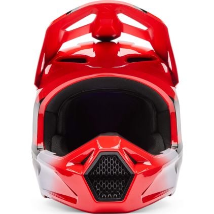 FOX V1 Youth Shield Red Kids Motocross Helmet - Chromeburner