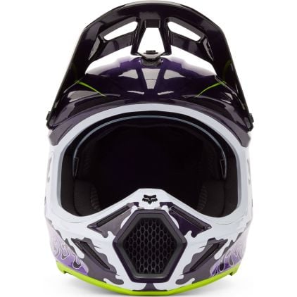 FOX V3 RS Image Phantom LE Purple Green Motocross Helmet