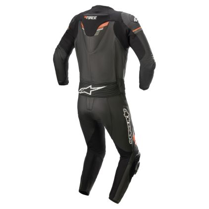 Alpinestars GP Force Chaser Leather Suit 2 PC Black Red Fluo