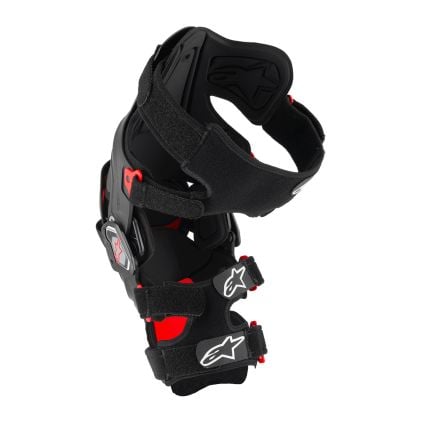 Alpinestars RK-7 Plasma Knee Brace Set Black Red - Chromeburner