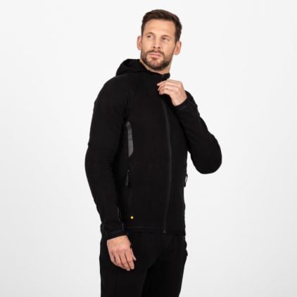 Knox Jacket Shield Track Suit Men Full Zip Hoody Black - Chromeburner