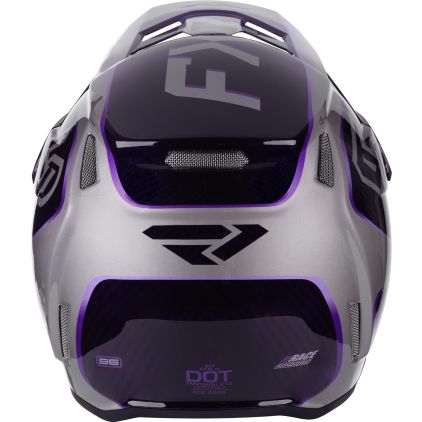 FXR 6D ATR-3 FIM Carbon Motocross Helmet - Chromeburner