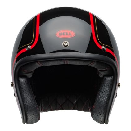 Bell Custom 500 Chief Gloss Black Jet Helmet - Chromeburner