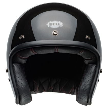 Bell Custom 500 Black Flake Jet Helmet - Chromeburner Bell Custom 500 Black Flake Jet Helmet - Chromeburner