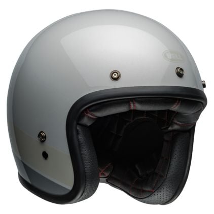 Bell Custom 500 Silver Flake Jet Helmet - Chromeburner