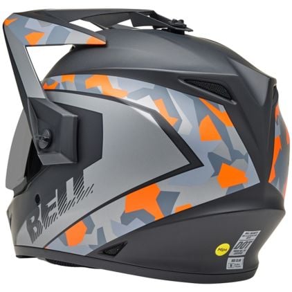 Bell MX-9 Adventure MIPS Enduro Grey Orange Full Face Adventure