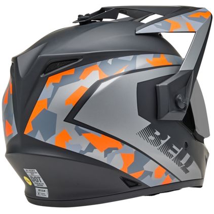 Bell MX-9 Adventure MIPS Enduro Grey Orange Full Face Adventure