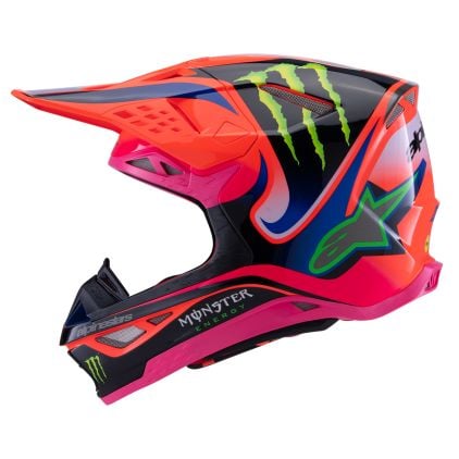 Alpinestars S-M10 Deegan Orange Fluo Purple Pink Fluo Glossy