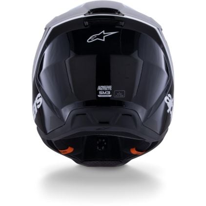 Alpinestars S-M3 Radium Black White Grey Motocross Helmet
