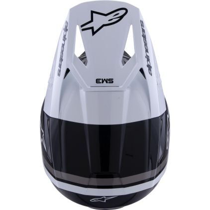 Alpinestars S-M3 Radium Black White Grey Motocross Helmet