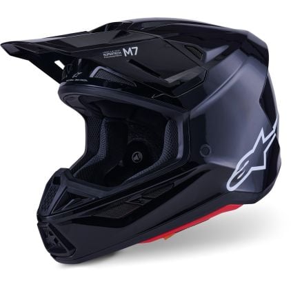 Alpinestars S-M7 Nero Casco Motocross Chromeburner