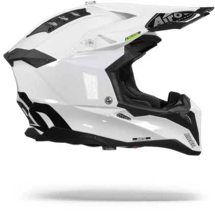 Airoh Aviator 3 White Motocross Helmet - Chromeburner
