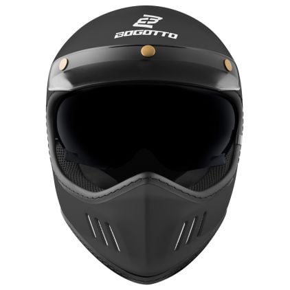 Bogotto FF980 Caferacer Cross Helmet - Chromeburner