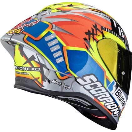 Scorpion EXO-R1 Evo II Air Aron Misano Full-Face Helmet - Chromeburner