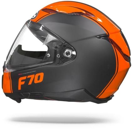 HJC F70 Mago Orange MC7SF Full Face Helmet - Chromeburner