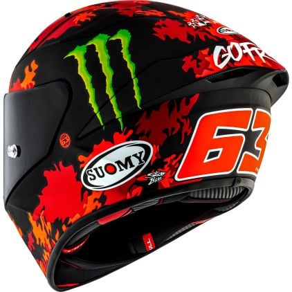 Suomy S1-XR GP Bagnaia Monster Replica 2025 Helmet - Chromeburner