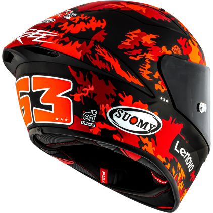Suomy S1-XR GP Bagnaia Replica 2025 Helmet - Chromeburner