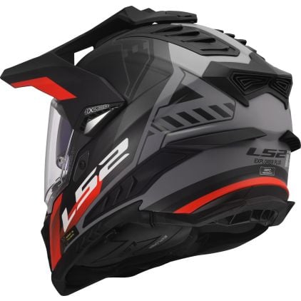 LS2 MX701 Explorer Hexa Enduro Helmet - Chromeburner