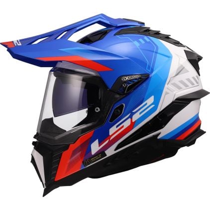 LS2 MX701 Explorer Hexa Enduro Helmet - Chromeburner