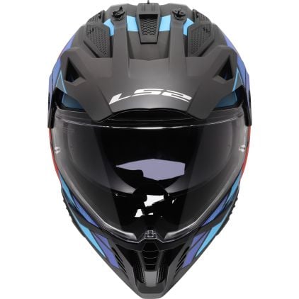 LS2 MX702 Pioneer II Block Enduro Helmet - Chromeburner