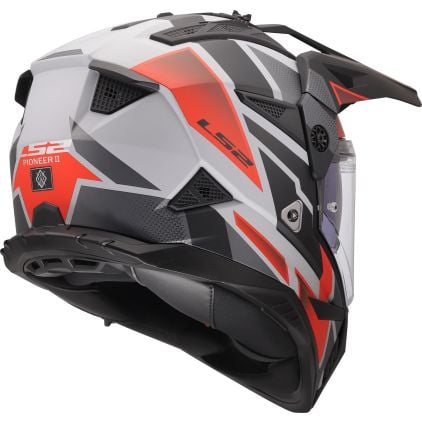 LS2 MX702 Pioneer II Block Enduro Helmet - Chromeburner