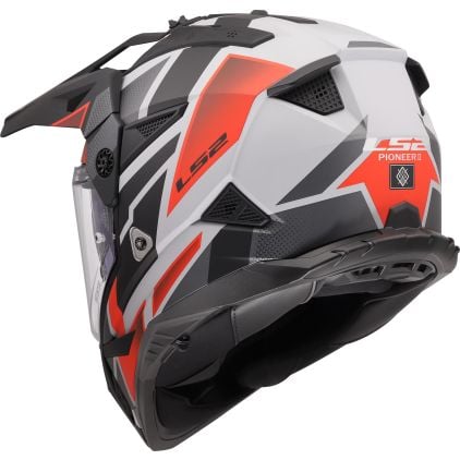 LS2 MX702 Pioneer II Block Enduro Helmet - Chromeburner