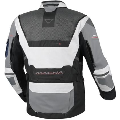 MACNA フード付きジャケット M(L) グレー プロテクター付 Macna Flexodus waterproof Motorcycle Textile Jacket - Chromeburner