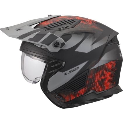 LS2 OF606 Drifter Gas Helmet - Chromeburner