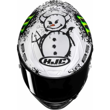 オーロクロニープロモ HJC RPHA 1 V2 Carbon Snow Diablo Helmet - Chromeburner