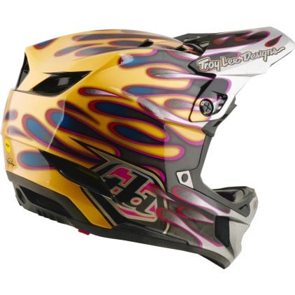 Troy Lee Designs D4 Carbon MIPS Overspray Downhill Helmet