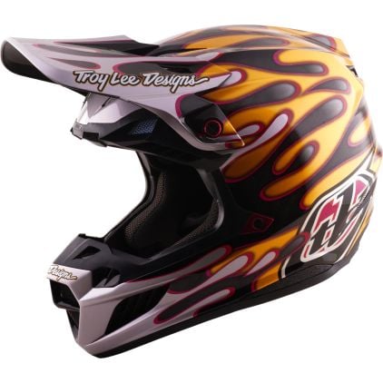 Troy Lee Designs SE5 Carbon MIPS Overspray Motocross Helmet