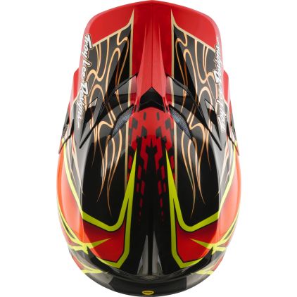Troy Lee Designs SE5 Carbon MIPS Wings Motocross Helmet - Chromeburner