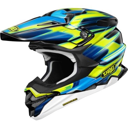 Shoei VFX-WR 06 Sparkle Motocross Helmet - Chromeburner