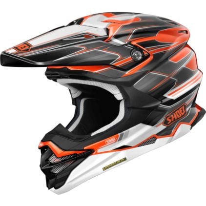 Shoei VFX-WR 06 Sparkle Motocross Helmet - Chromeburner