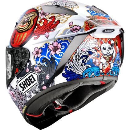 Shoei X-SPR Pro Marquez Motegi5 TC-6 Helmet - Chromeburner