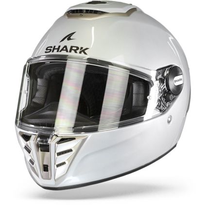 Shark Spartan RS Blank White Silver Glossy W01 Full Face Helmet