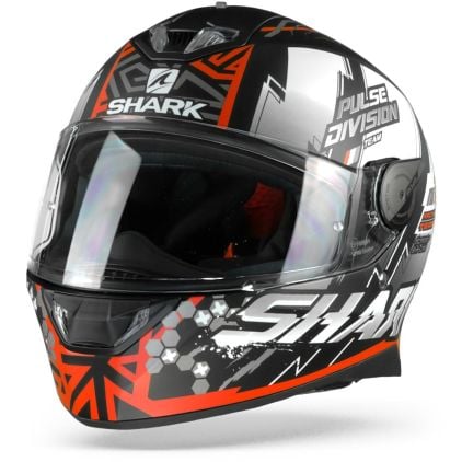 Shark Skwal 2 Noxxys Matt Black Red Silver KRS