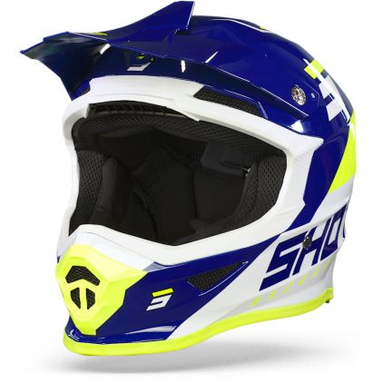 SHOT Furious Chase Navy Lucido Casco Off-road