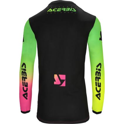 Acerbis MX J-Track Stabi Green Yellow Pink Black Motocross Jersey