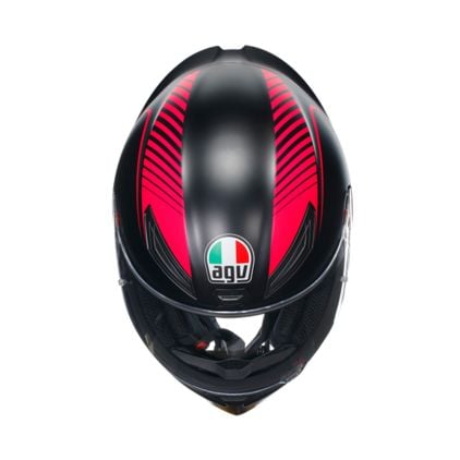 agv k1 s warmup helmet the front air vents developed through racing experience and the new Aero Spoiler designed in the wind tunnel maximize performance and provide stability even at high speeds in sports riding AGV K1 Warm Up Black
