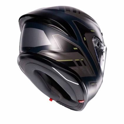 ag bike helmets Bell Rig Fang Bike Helmet, Silver Titanium, Adult 14+ (57-61cm)