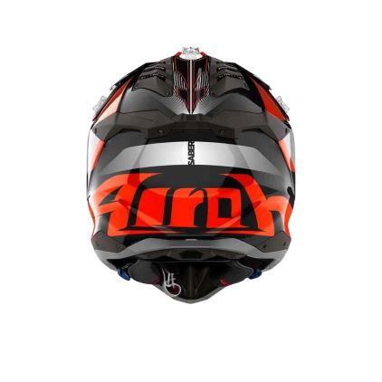 Airoh Aviator 3 Saber Orange Offroad Helmet - Chromeburner