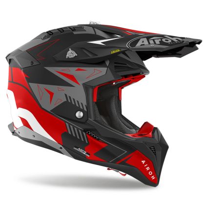 Airoh (アイロー) Aviator 3 Spin カーボンヘルメット Airoh Aviator 3 Spin Red Matt Helmet - Chromeburner