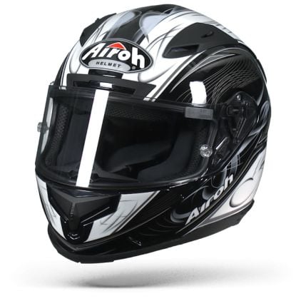 AIROH T600 SCORPIO BLACK GLOSS - Chromeburner 