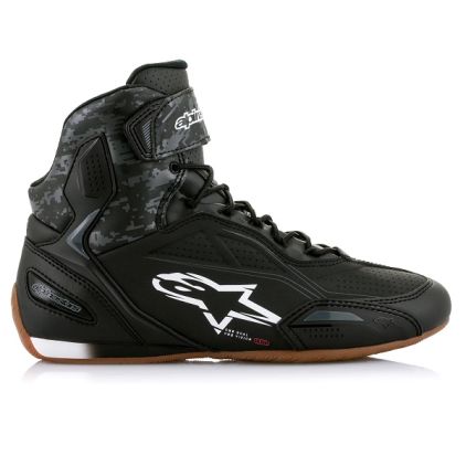 Alpinestars Faster-3 Shoes Black Dark Gray Gum - Chromeburner