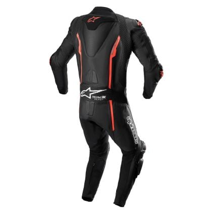 Alpinestars Missile V2 Leather Suit 1 Pc Black Red Fluo - Chromeburner